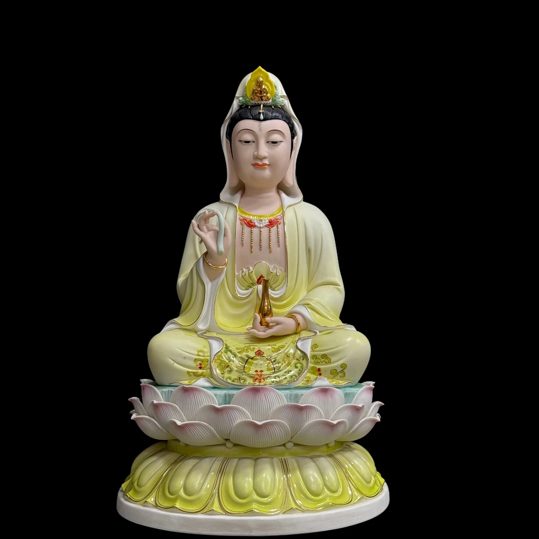 促销德化瓷观音释迦弥勒地藏精品像供奉神像桌面家居装饰工艺品