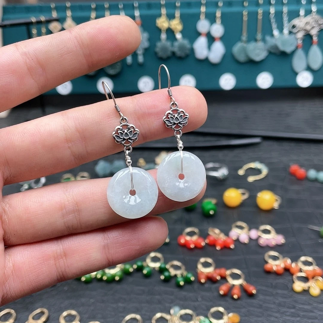 未镶嵌翡翠耳饰0087