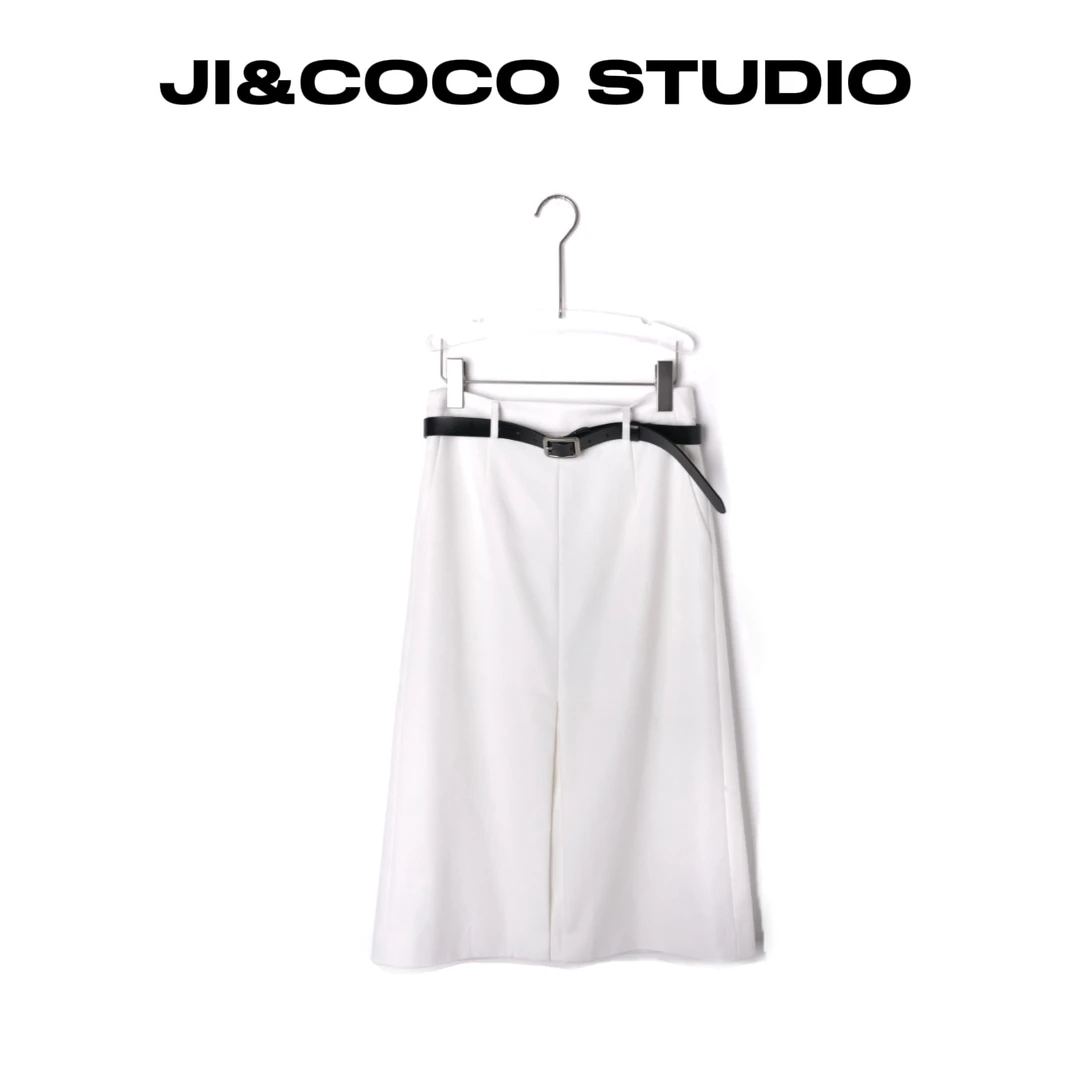 2025春夏新款极简风后开叉半身裙 气质百搭简约通勤女裙 222381P