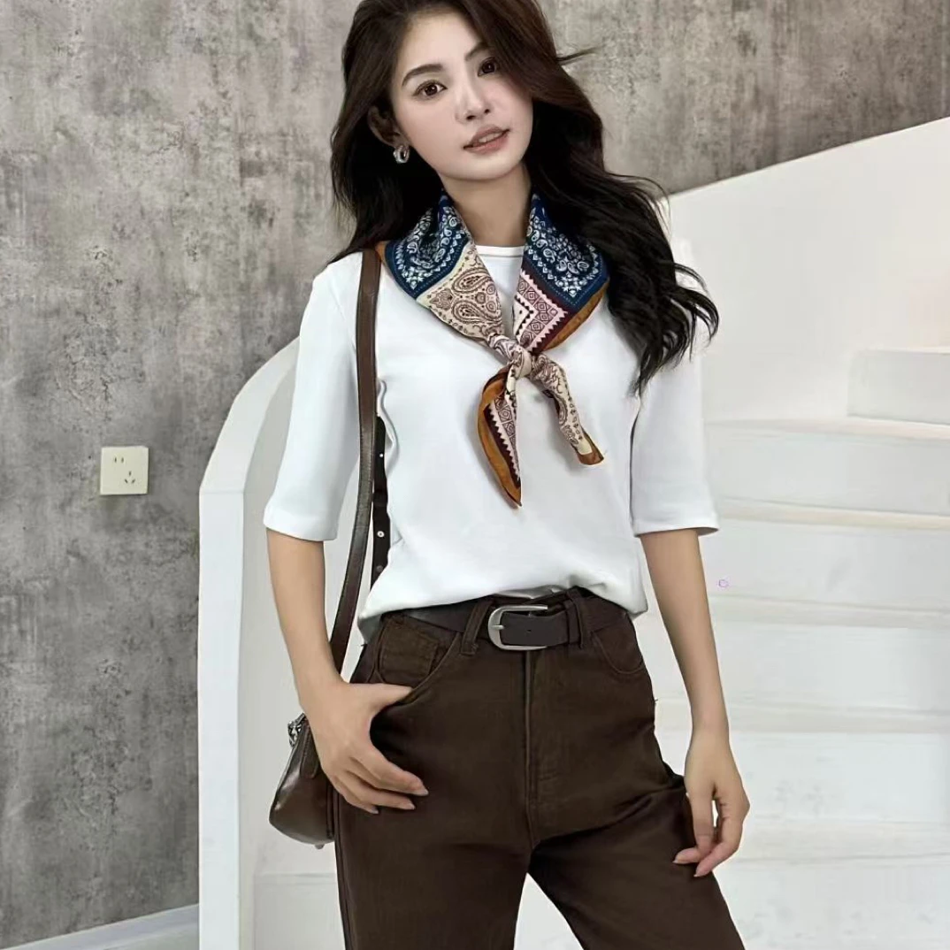 早秋新款七分袖上衣