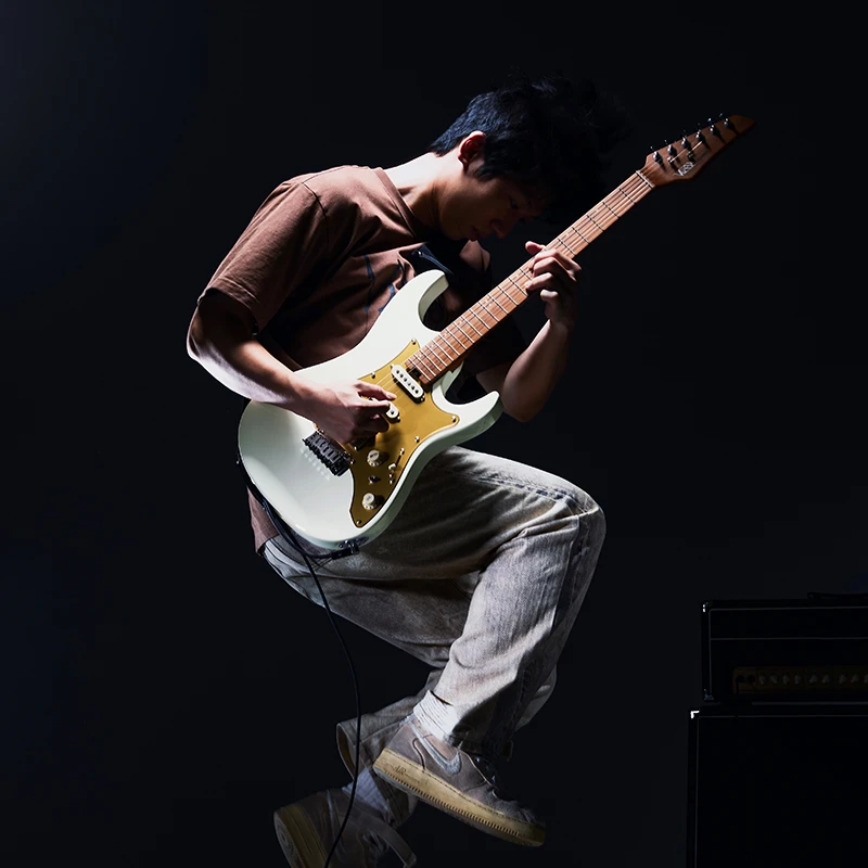 Donner唐农电吉他DST550 专业级小双摇入门初学者学生带音响