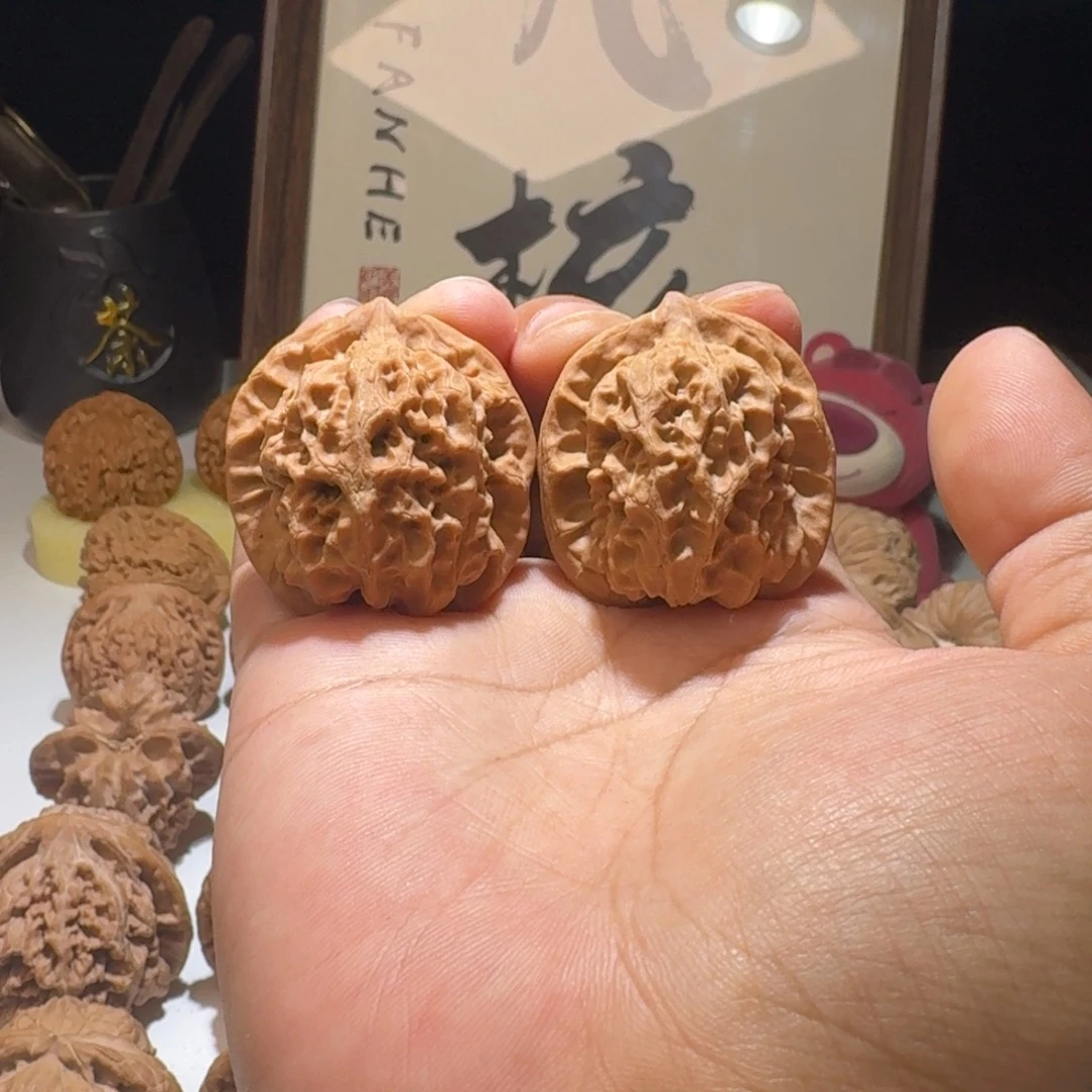 吊坠文玩核桃36尺寸原树龙纹马蹄