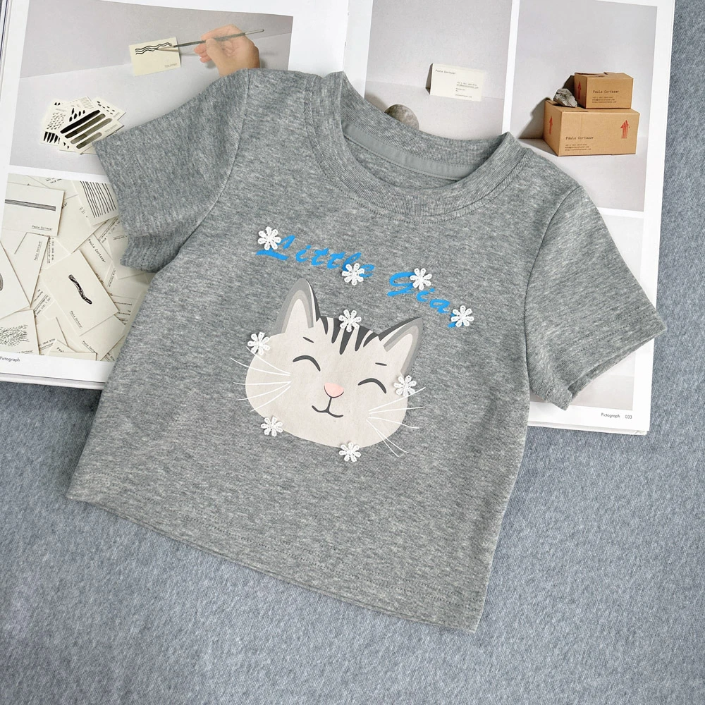 【卡通短袖亲子T恤 小乐妈咪】婴儿装男女童T恤休闲宝宝短袖TE9