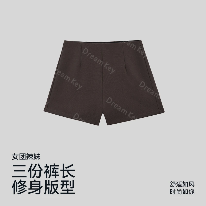 运动美式休闲短裤女健身跑步高腰显瘦短裤夏外穿瑜伽裤夏季4218