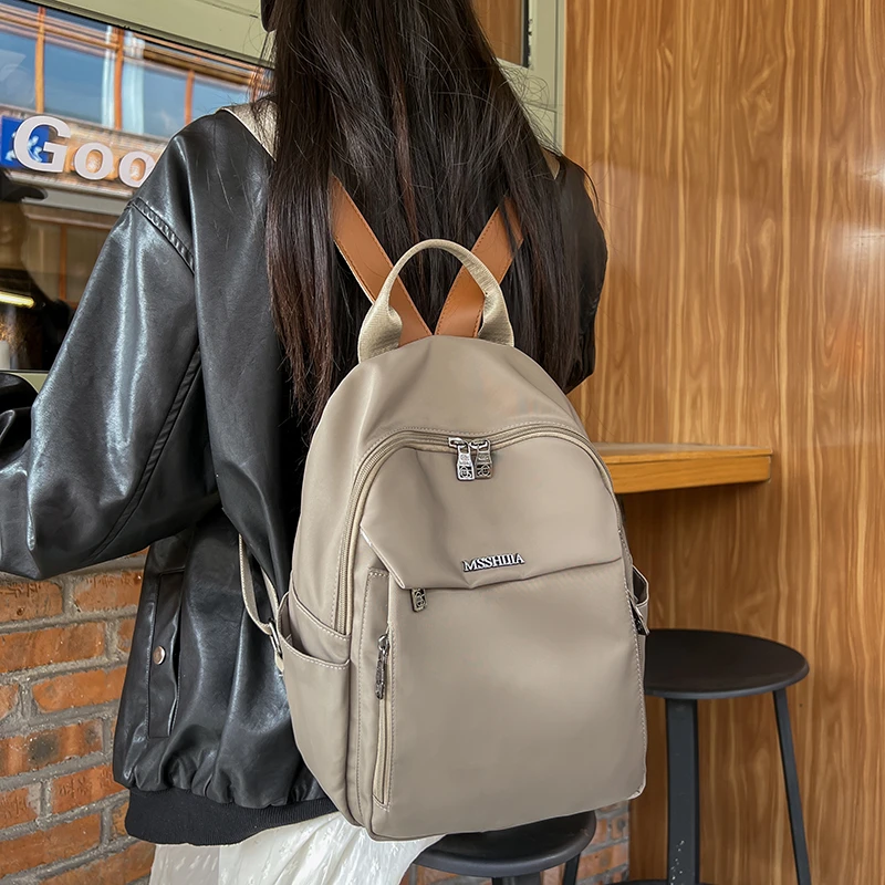 新款学生包妈咪包旅行包双肩包电脑包防刮夹层拉链袋背包防水