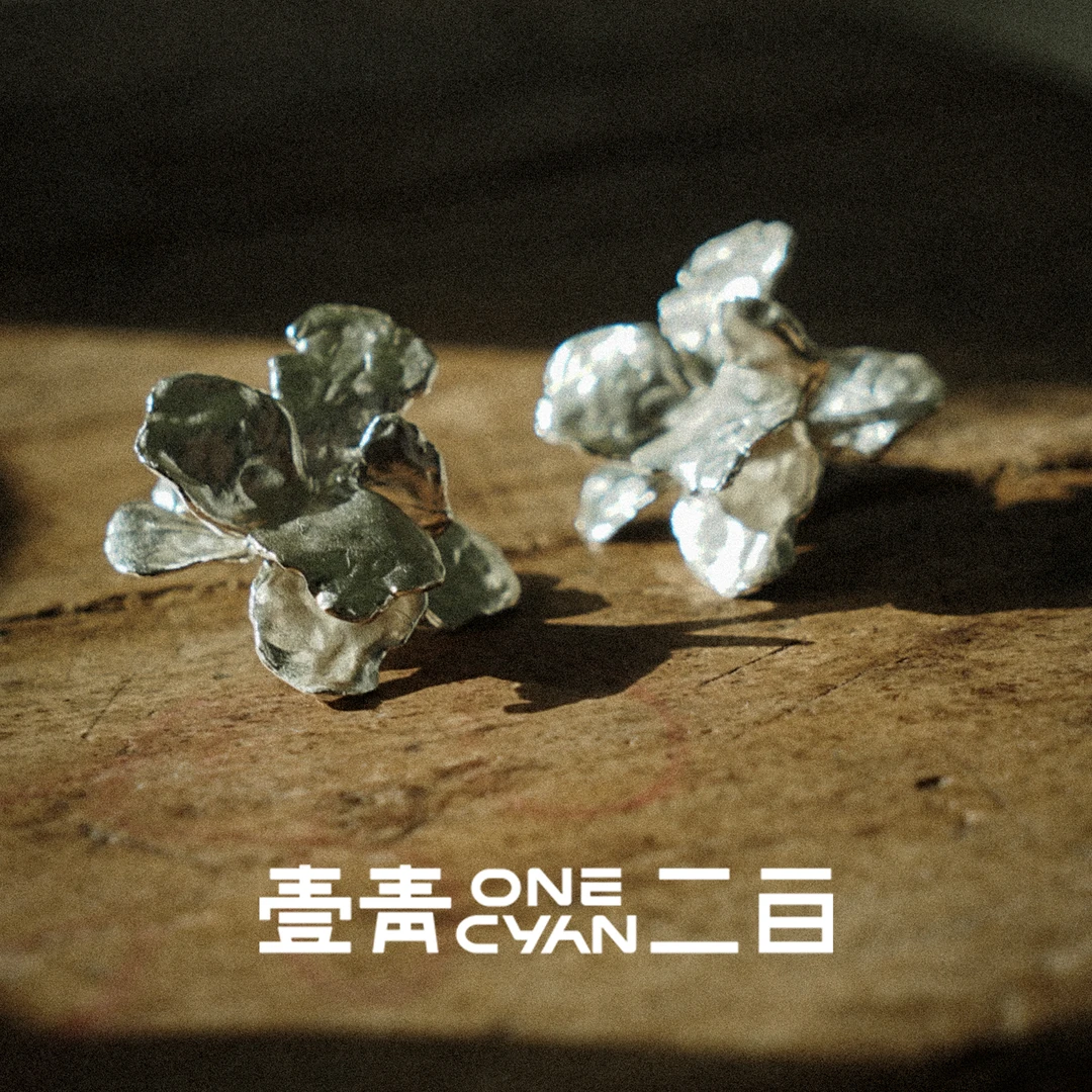 925银耳饰 《繁花》百搭ins手工纯银花朵小众耳环千金耳环