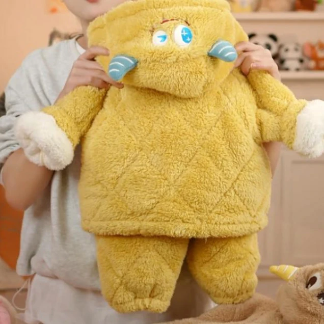 【觅瓜直播专享】2025冬季儿童三层夹棉加厚家居服套装