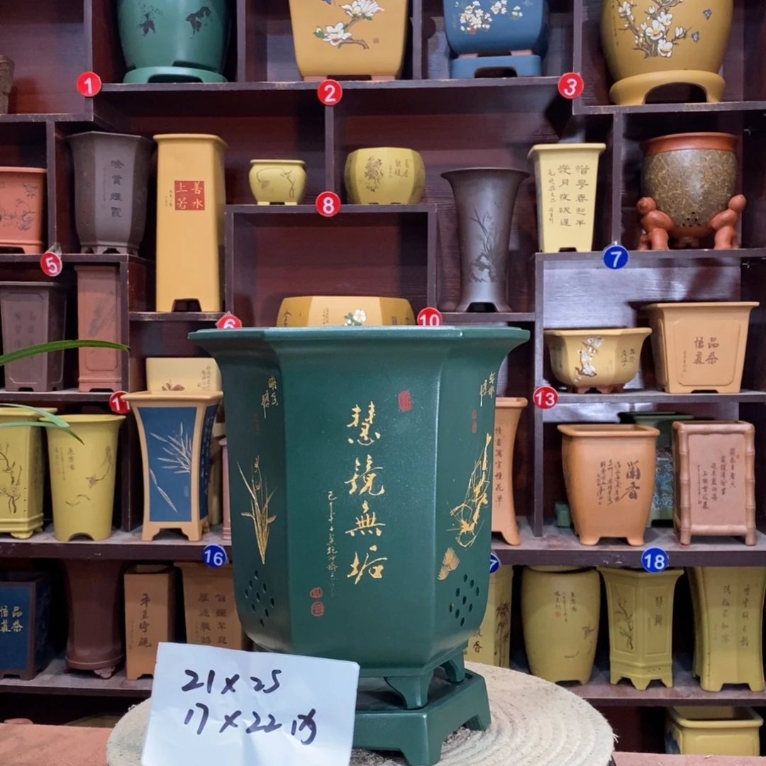 紫砂花盆紫砂花盆