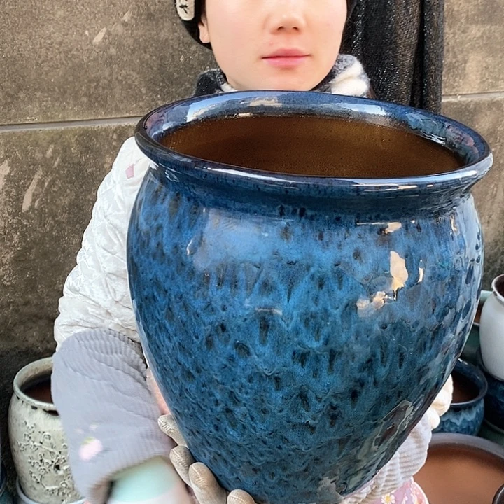 紫砂花盆正品口27高30