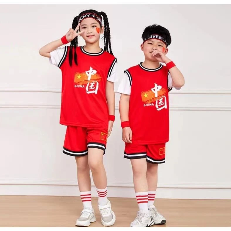 304155《现》儿童篮球服比赛表演服运动训练男女篮球衣