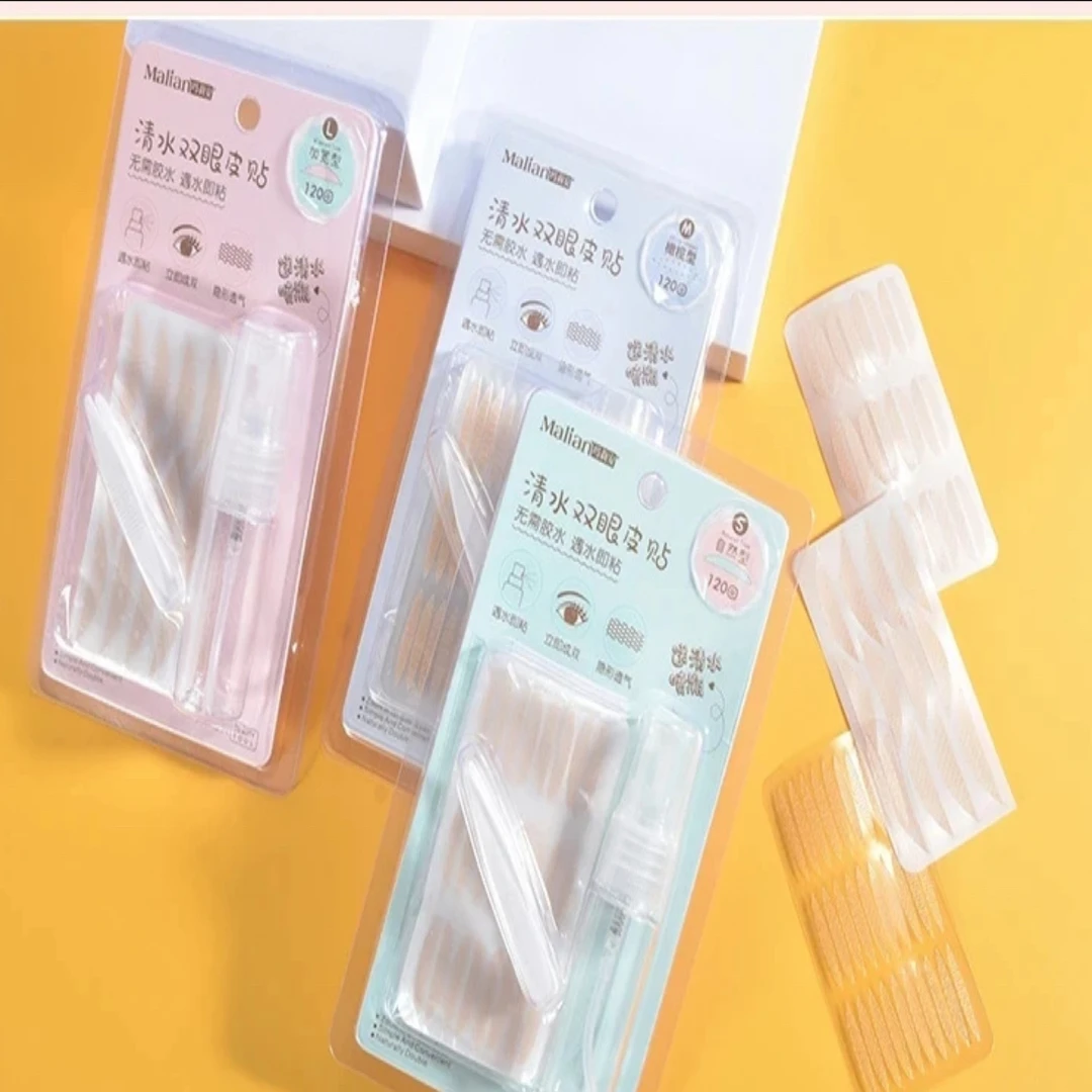 玛莉安遇水粘蕾丝双眼皮贴女无痕双面自然kox kapak qaplak