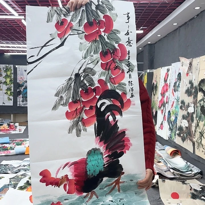 国画无毛或近无色或有白色