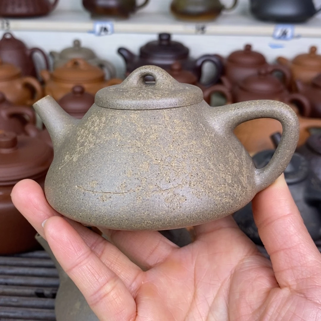 茶壶紫砂150ccccv青降坡子冶石瓢
