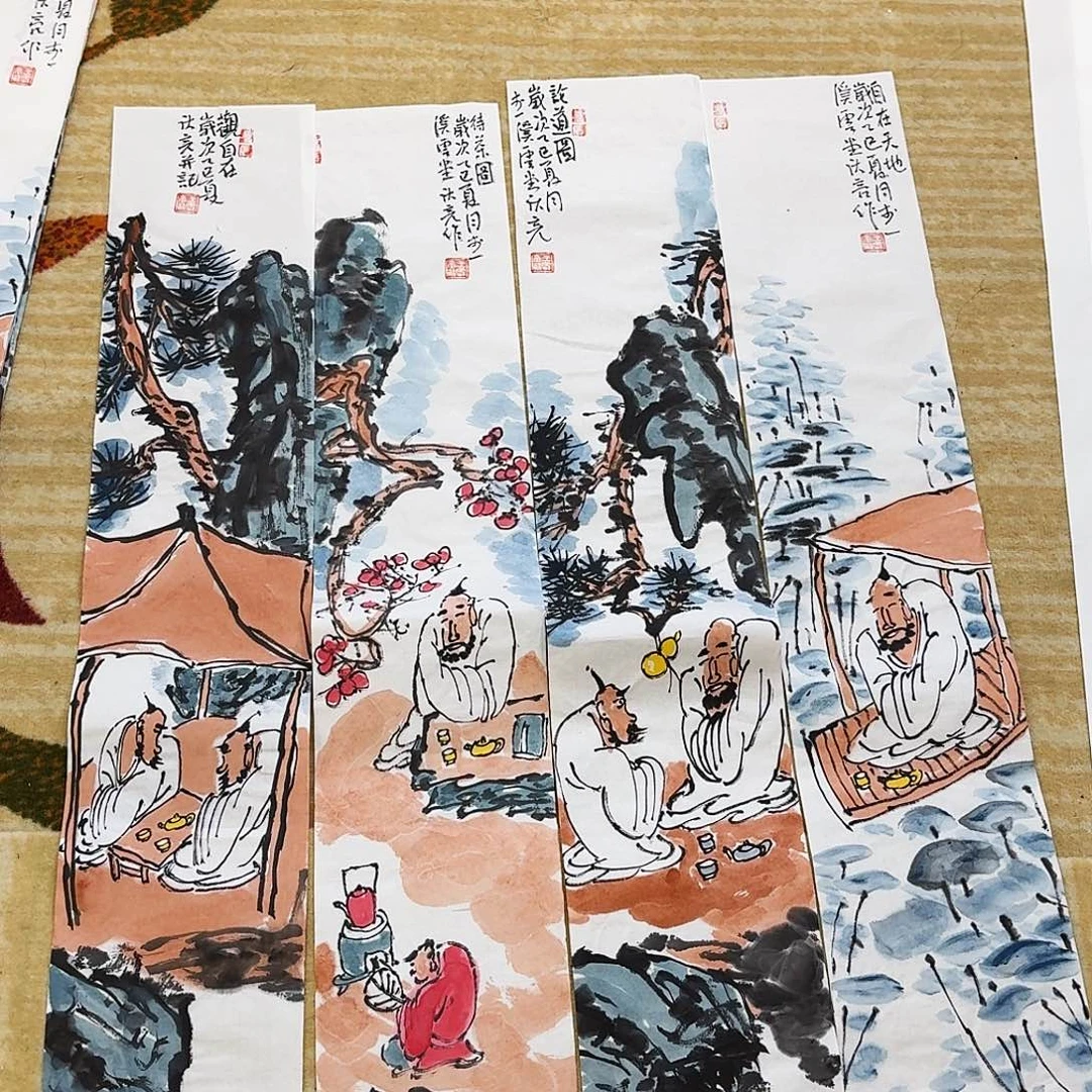 大***╲国画100.16四条手绘作品