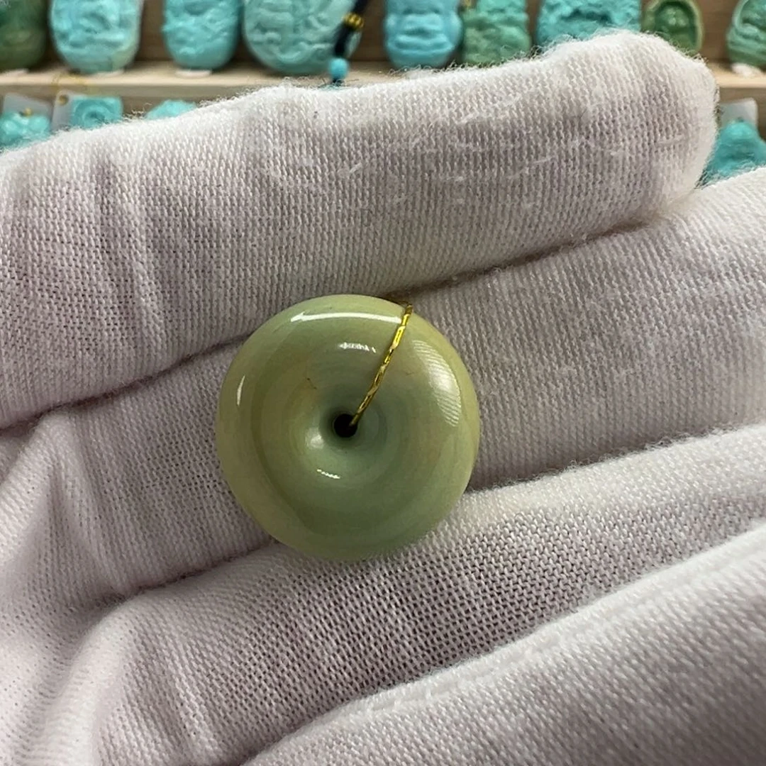 未镶嵌绿松石平安扣18.3x9.6mm