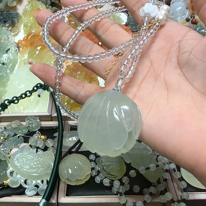 蛇纹石玉未镶嵌吊坠*️****