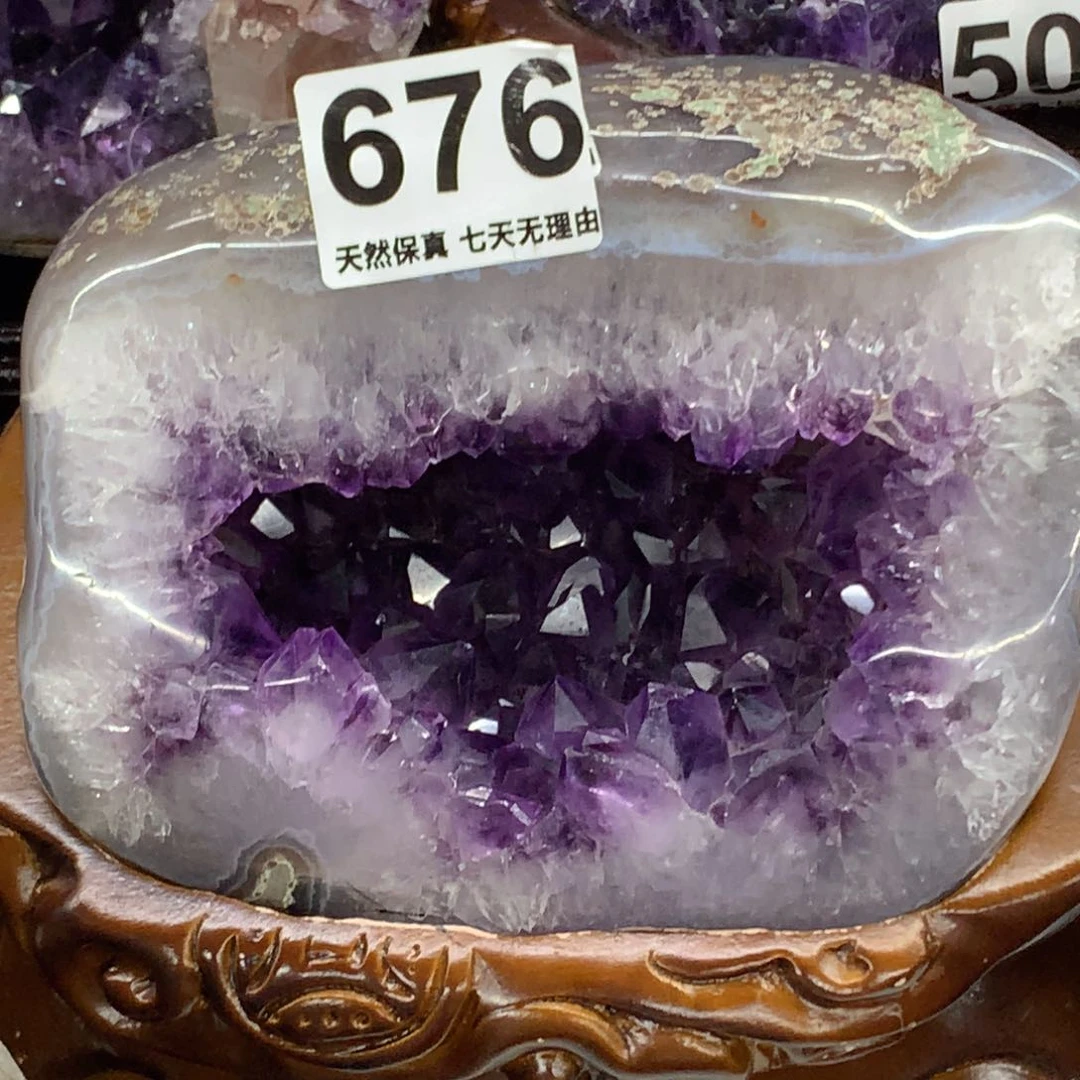 水晶摆件未镶嵌大牙抛皮钱袋子