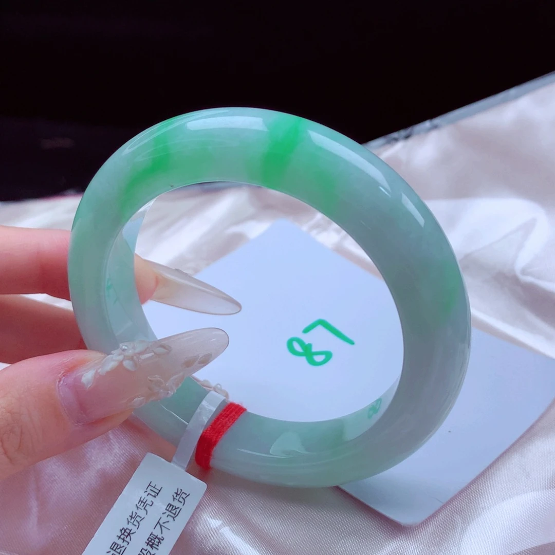 未镶嵌手镯翡翠天然缅甸翡翠A货手镯 87号