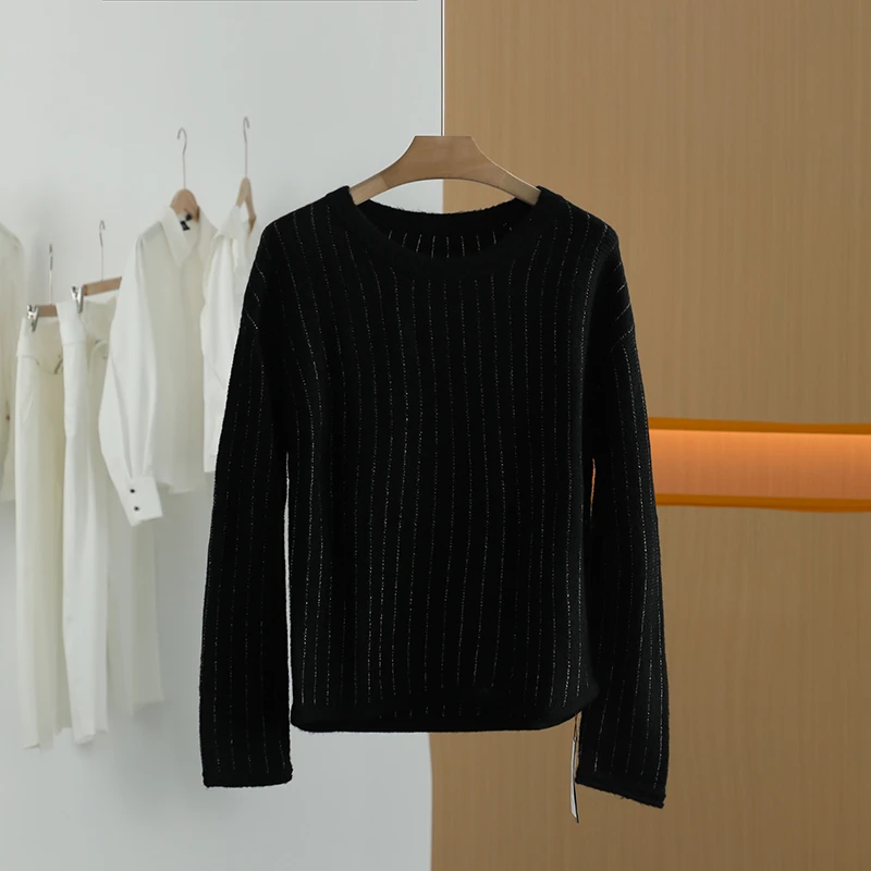 【唐长老自营】货号Y0069女装春秋新款简约百搭针织衫YL