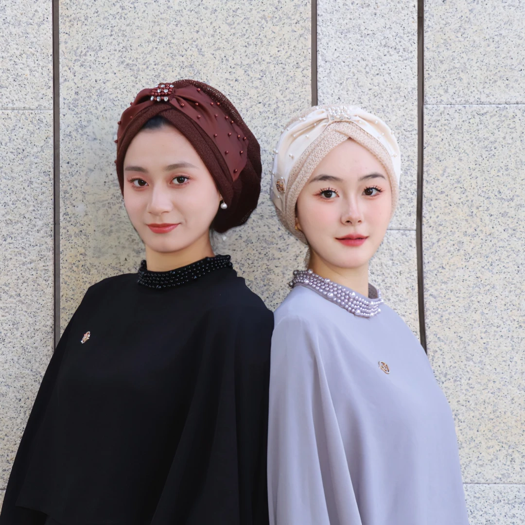 姆咖凯迪法提玛少数民族原创品牌T2419 MF波西米亚编织泡珠帽子