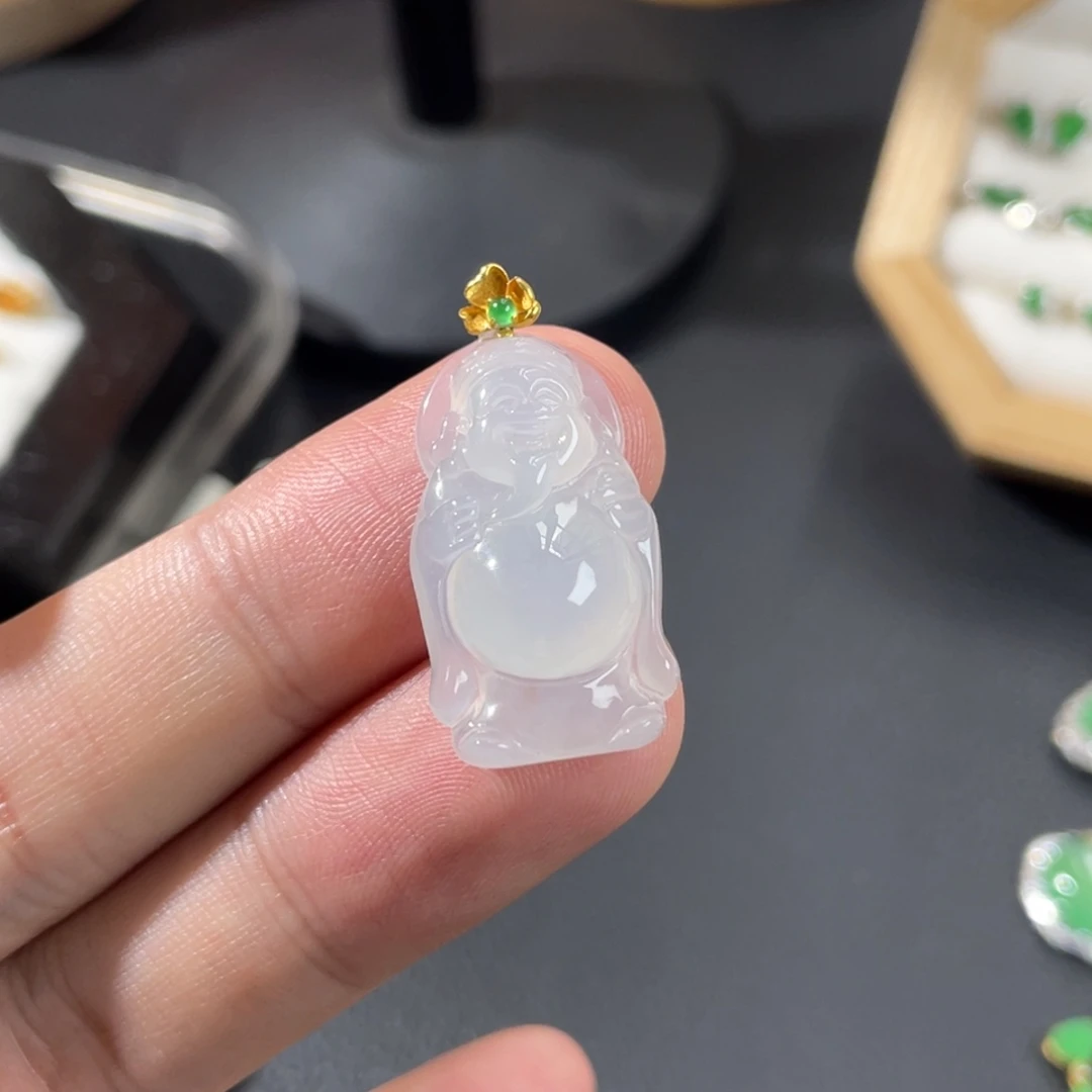 翡翠未镶嵌颈饰天然缅甸翡翠a货