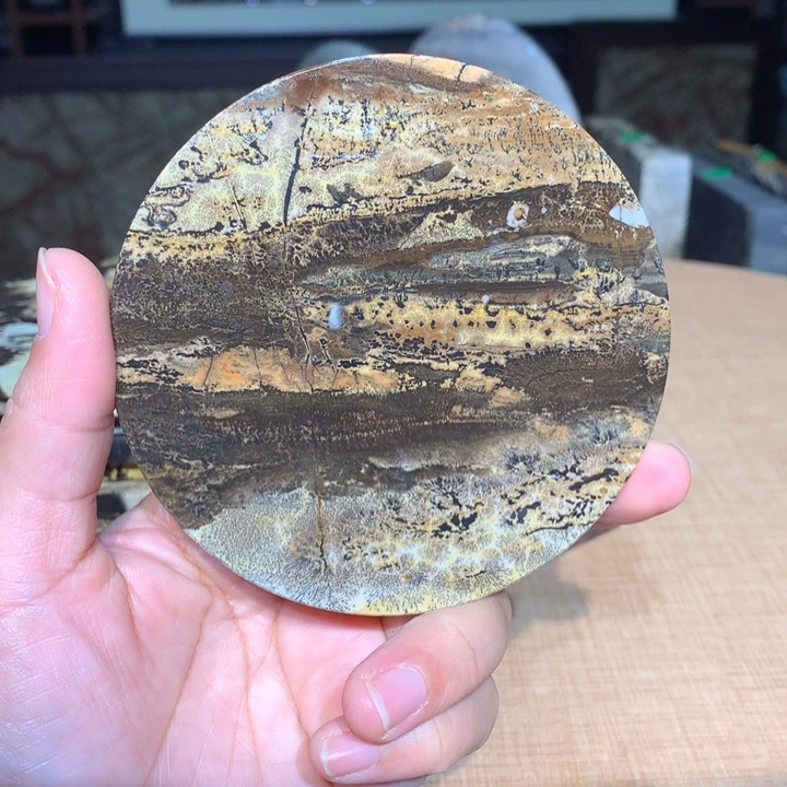 ，广西国画石摆件，收藏观赏