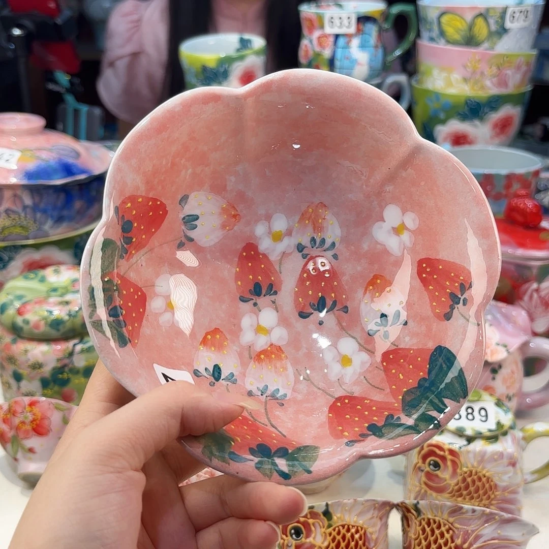 景德镇手绘高温釉下彩陶瓷茶具