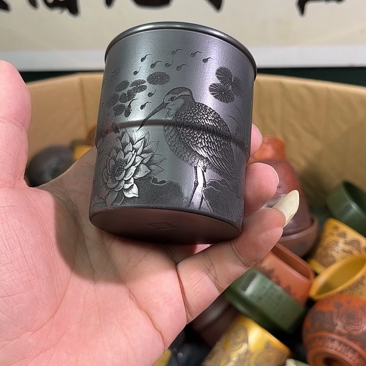 茶杯紫砂全手工紫砂主人杯