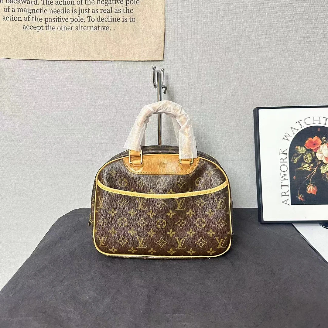 95新 LouisVuitton/路易威登 小号老花珍妮包/单肩包手提包斜挎包