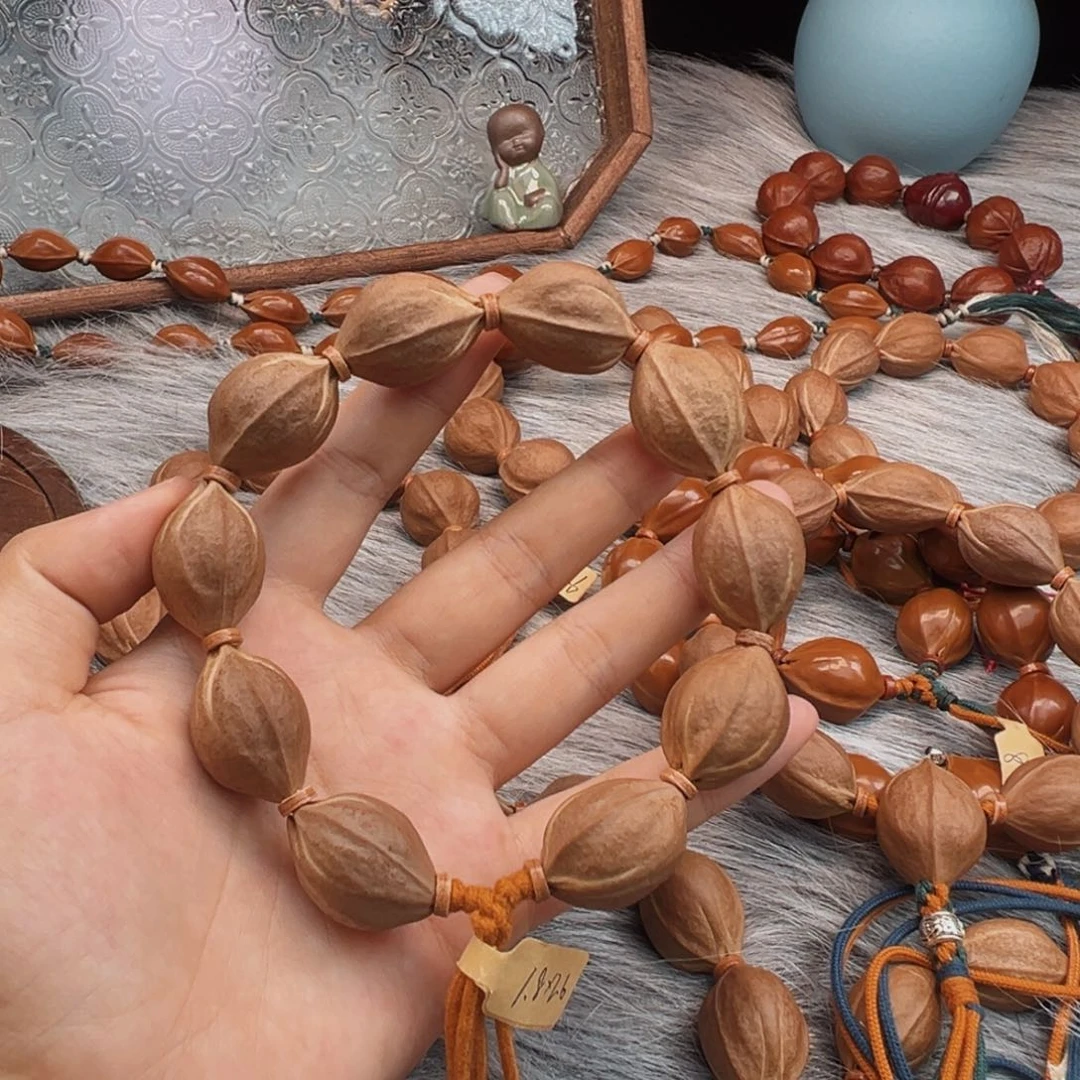 手串/手链橄榄核梅林铁核18×26素串鲨鱼背