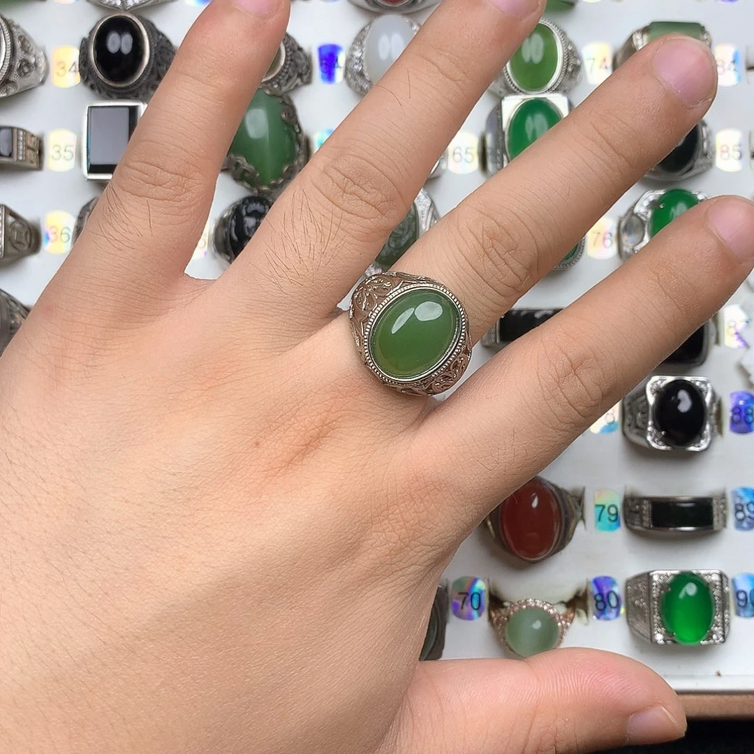 合金戒指和田玉88