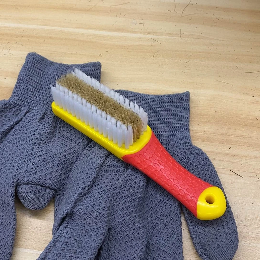 黄柄纳米黄鬃+菠萝纹手套