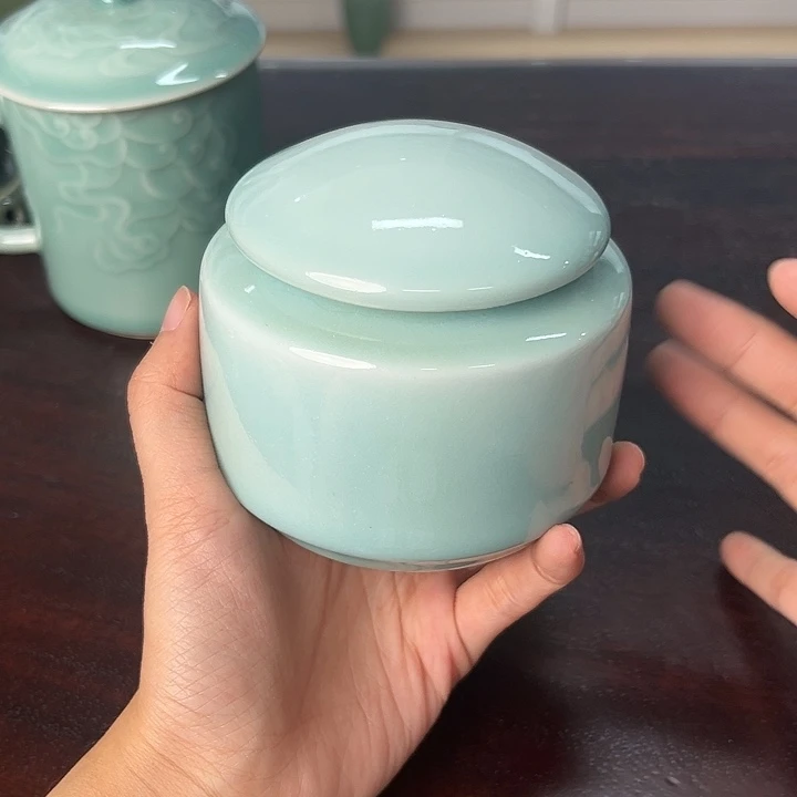 龙泉云间青瓷小米茶器