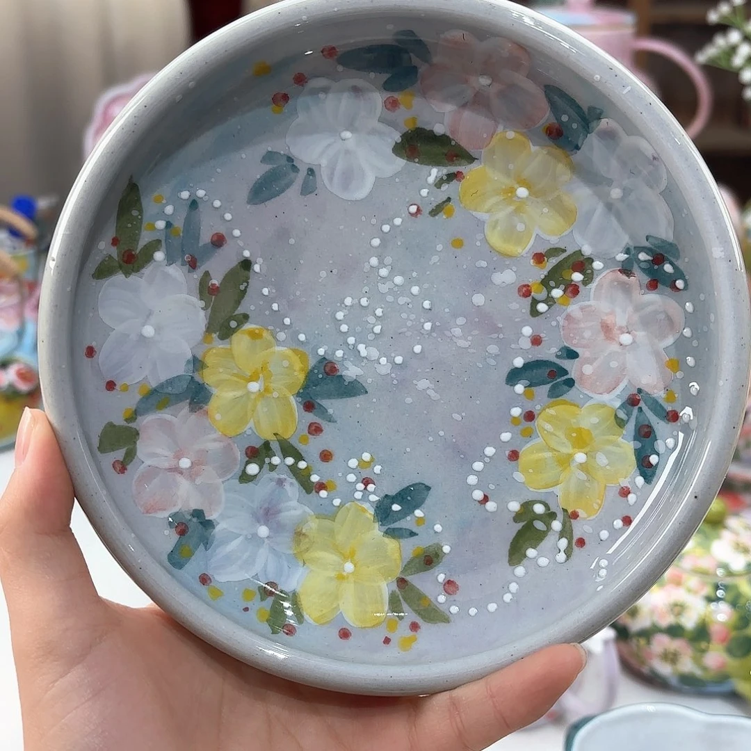 景德镇手绘高温釉下彩陶瓷茶具