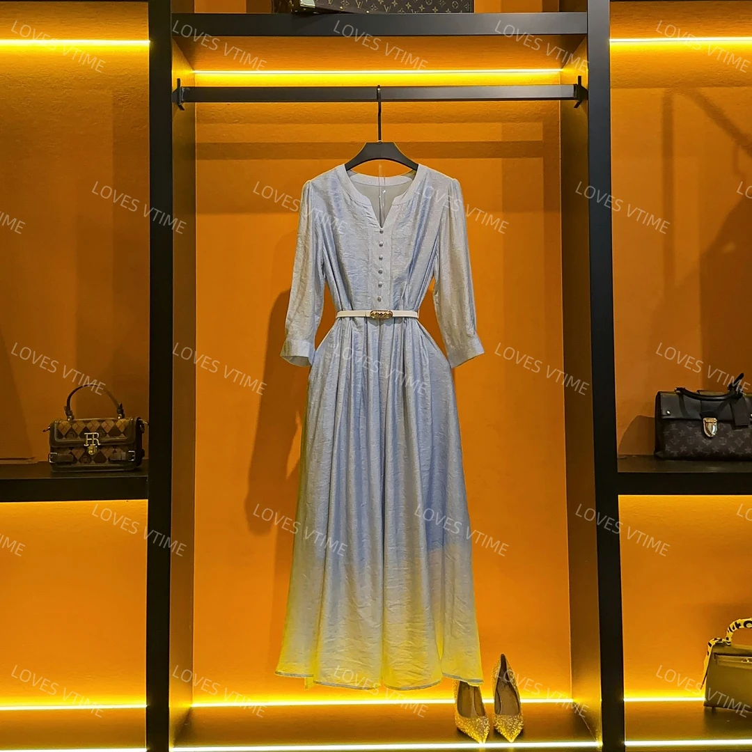 夏季时尚设计师法式轻奢小众高级感显瘦连衣裙CO-127