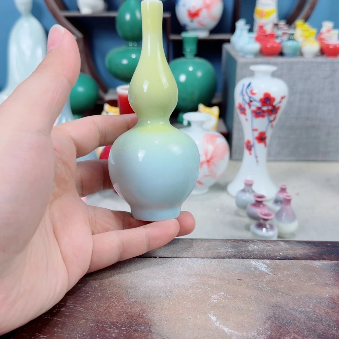 陶瓷手工小花器摆件