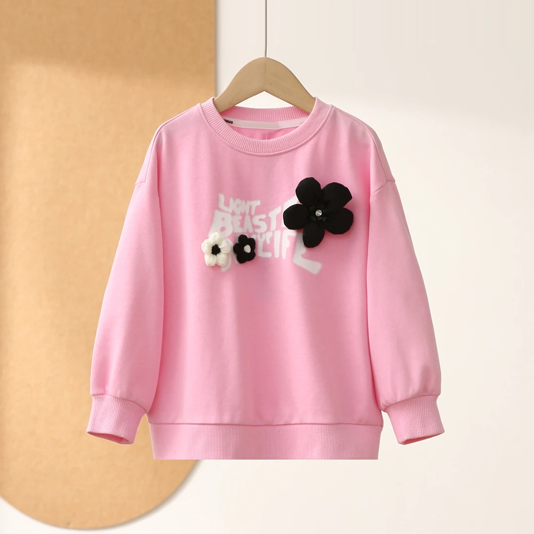 【800+童装摩系列】经典款甜美宽松卫衣2025春专柜折扣