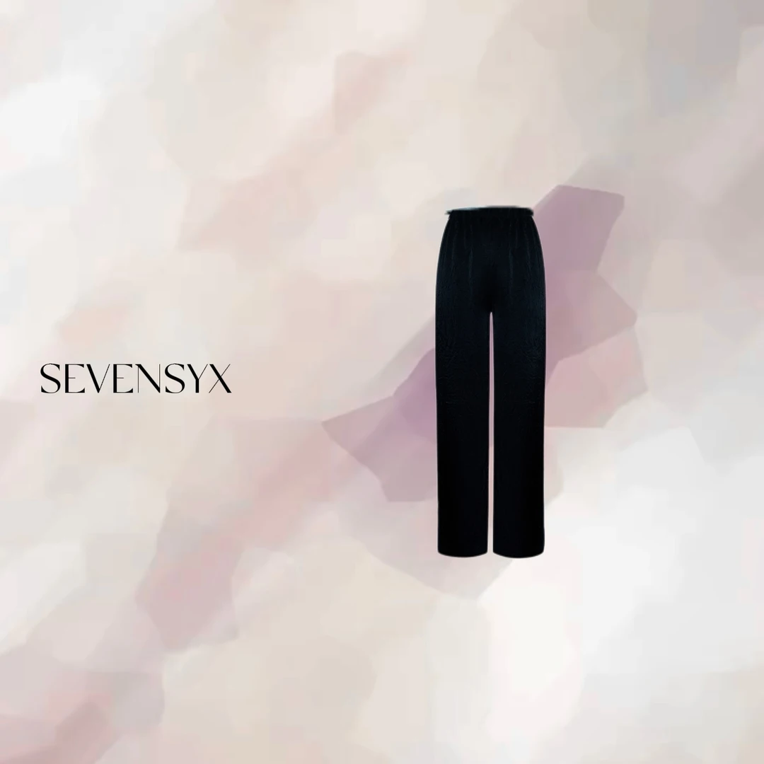 【水波纹醋酸裤】25春季新款  阔腿裤 轻奢重工 百搭 显瘦藏肉