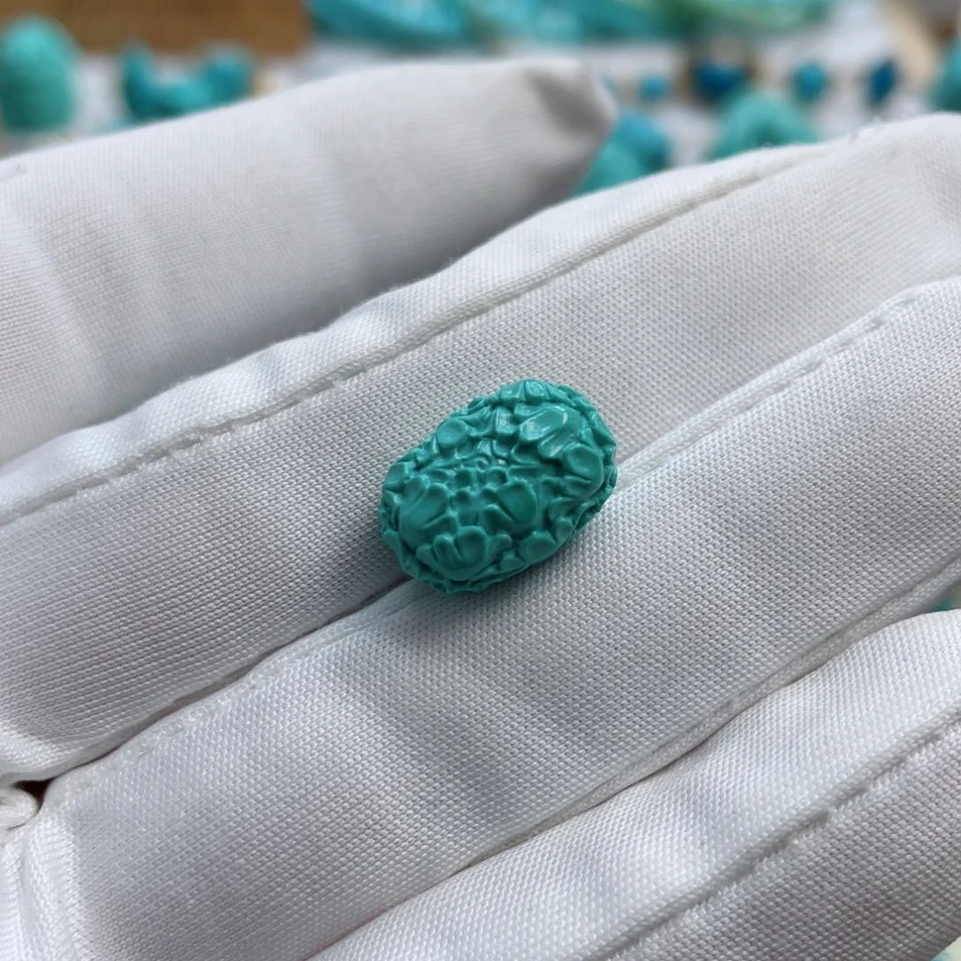 绿松石珠宝奇石未镶嵌皆**喜