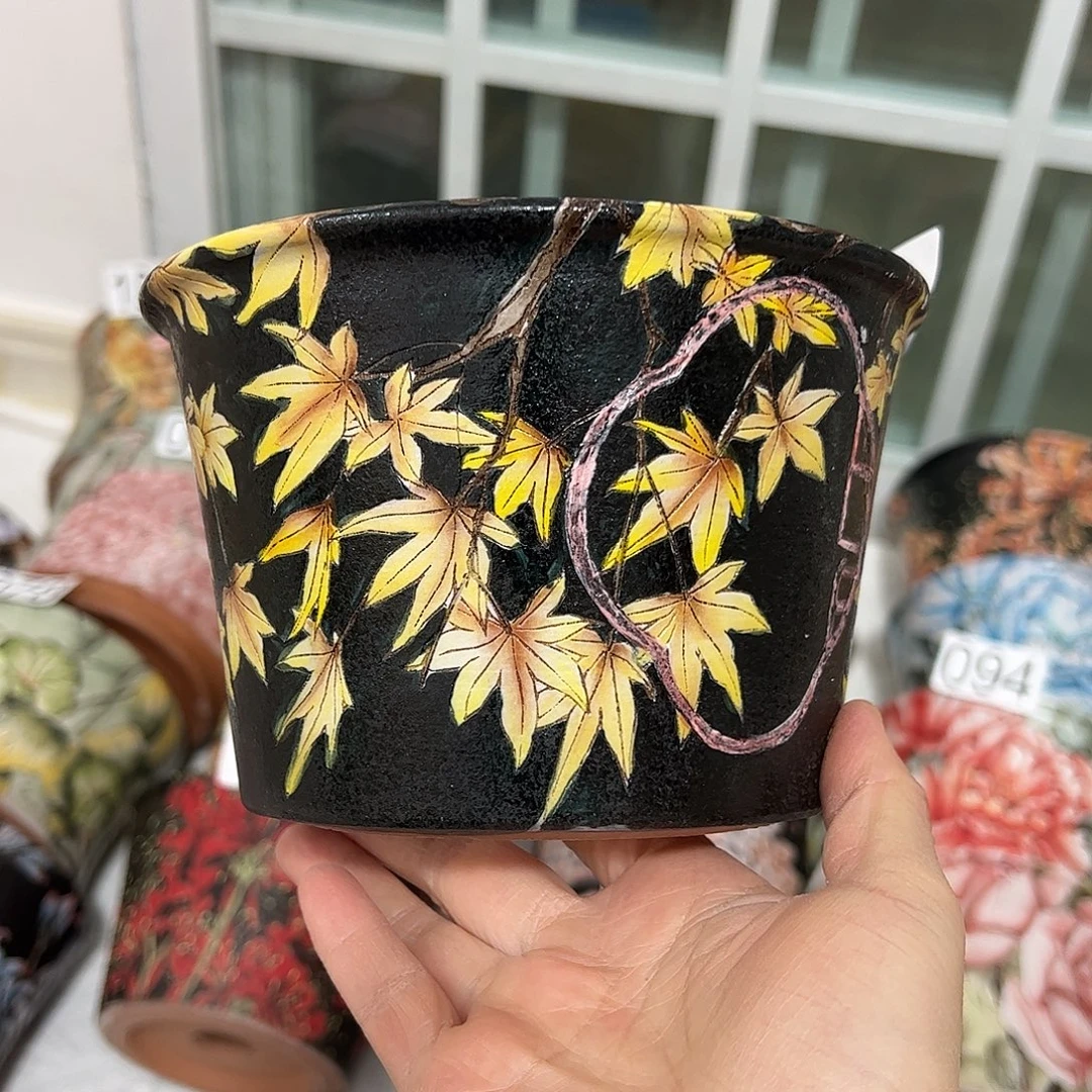 景德镇炫彩手绘口14高10.5