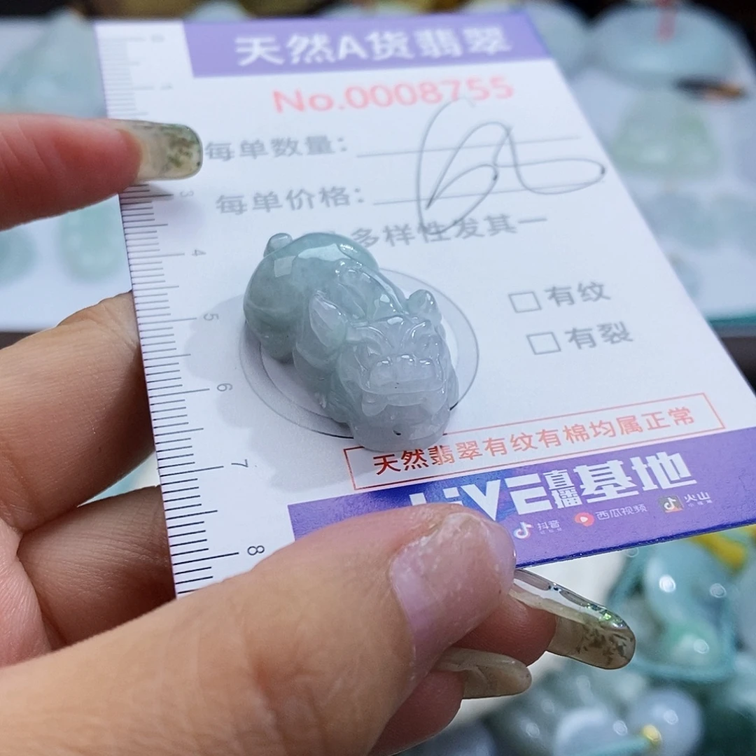 翡翠未镶嵌颈饰8755