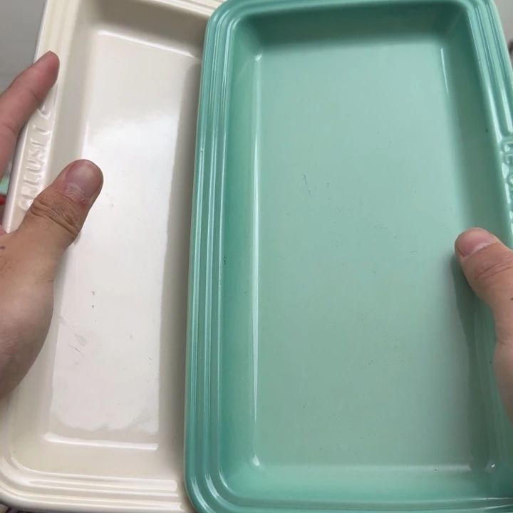 福利微瑕2个长鱼盘