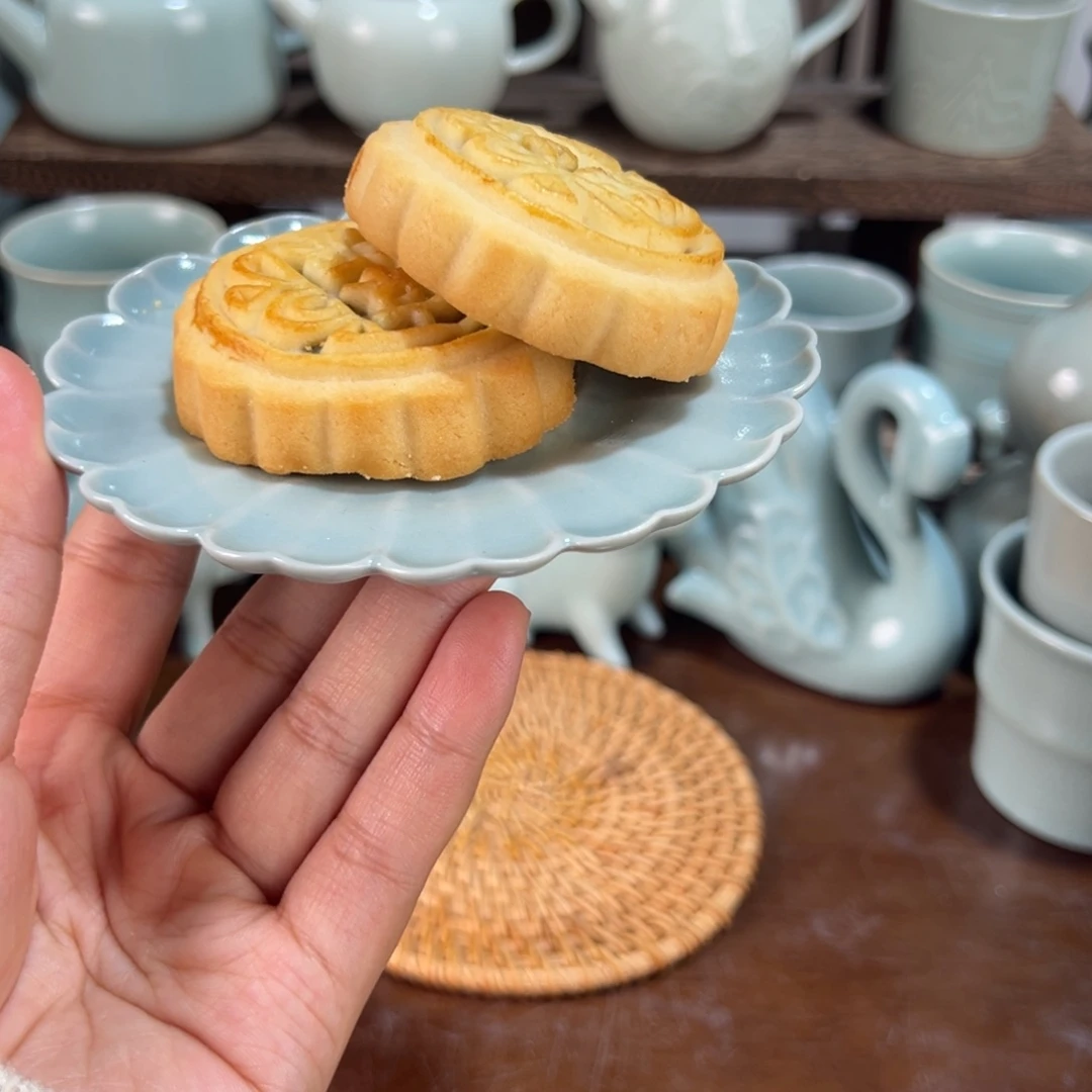 精品卵青杯垫。
