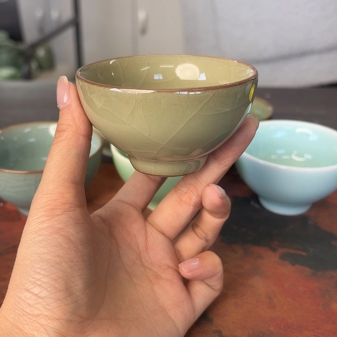 龙泉云间青瓷小米茶器