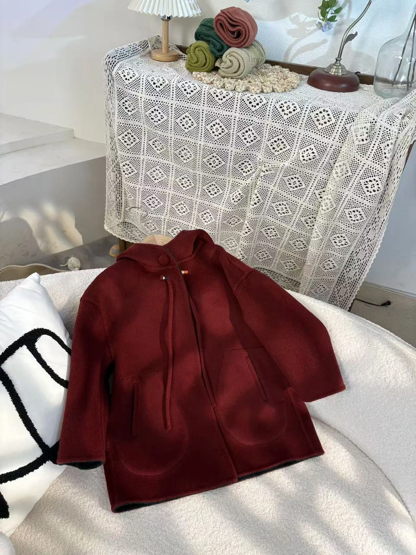 纯手工双面呢双面穿新款男女大衣外套