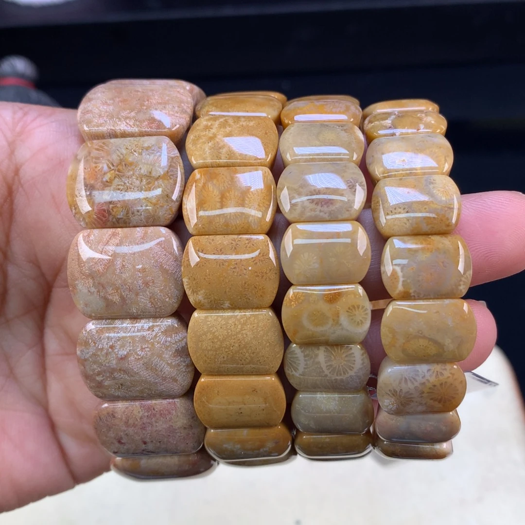 硅化珊瑚（珊瑚玉）未镶嵌颈饰88漏44米一条可挑（2号）