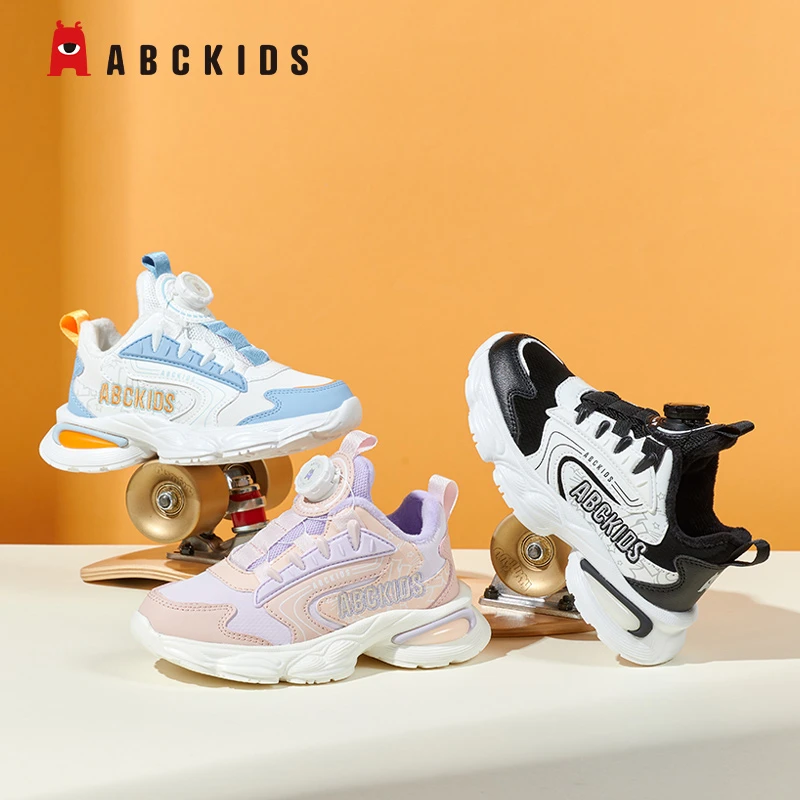 Abckids童鞋2024冬季男童女童校园运动鞋户外休闲鞋SY353603828QZ