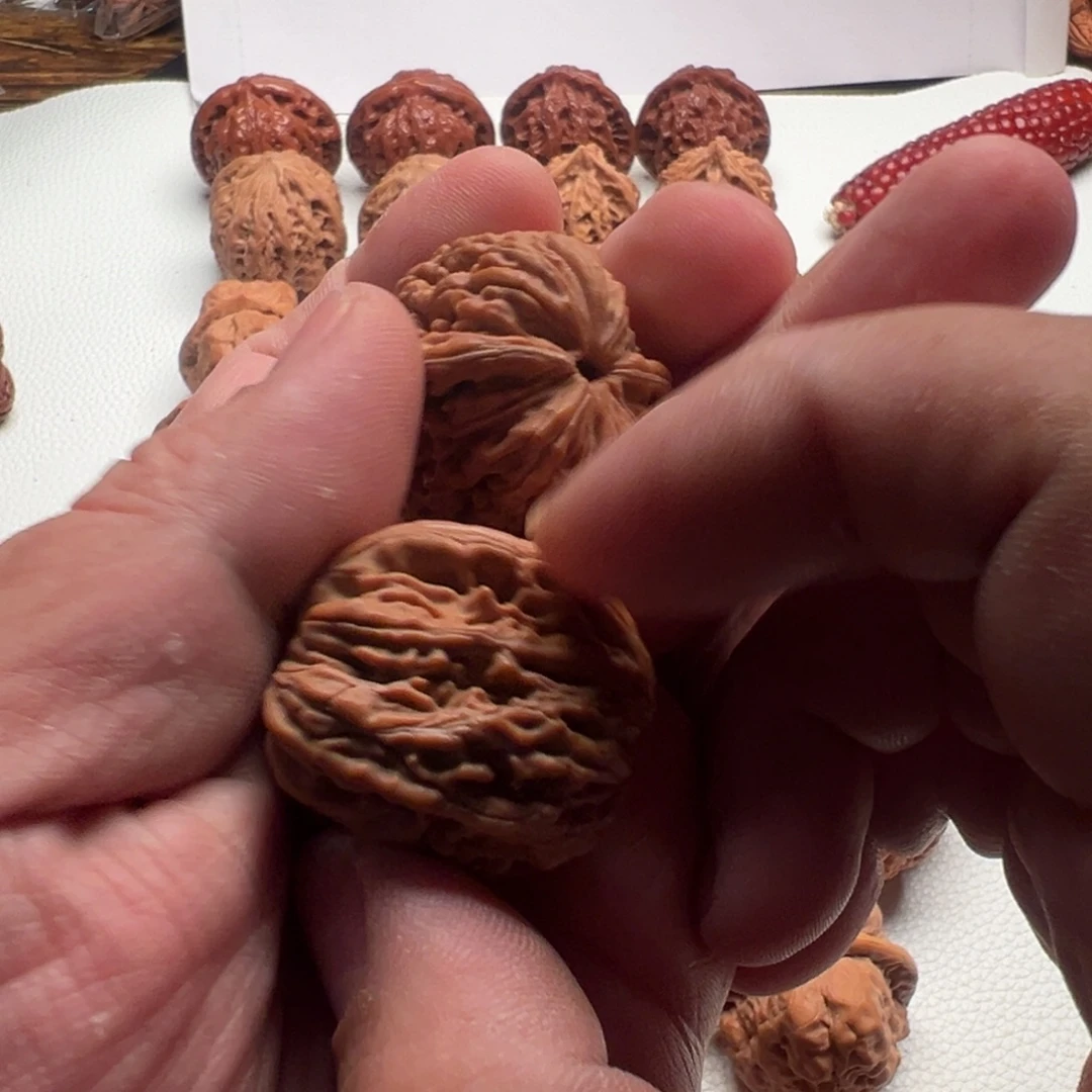 吊坠文玩核桃四座楼，定制，烧火不退