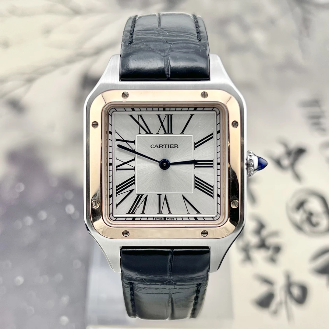 99新 Cartier/卡地亚 23年全套 W2SA0011  间金 石英 山度士