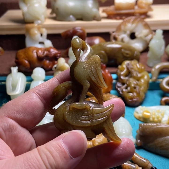 和田玉未镶嵌挂件